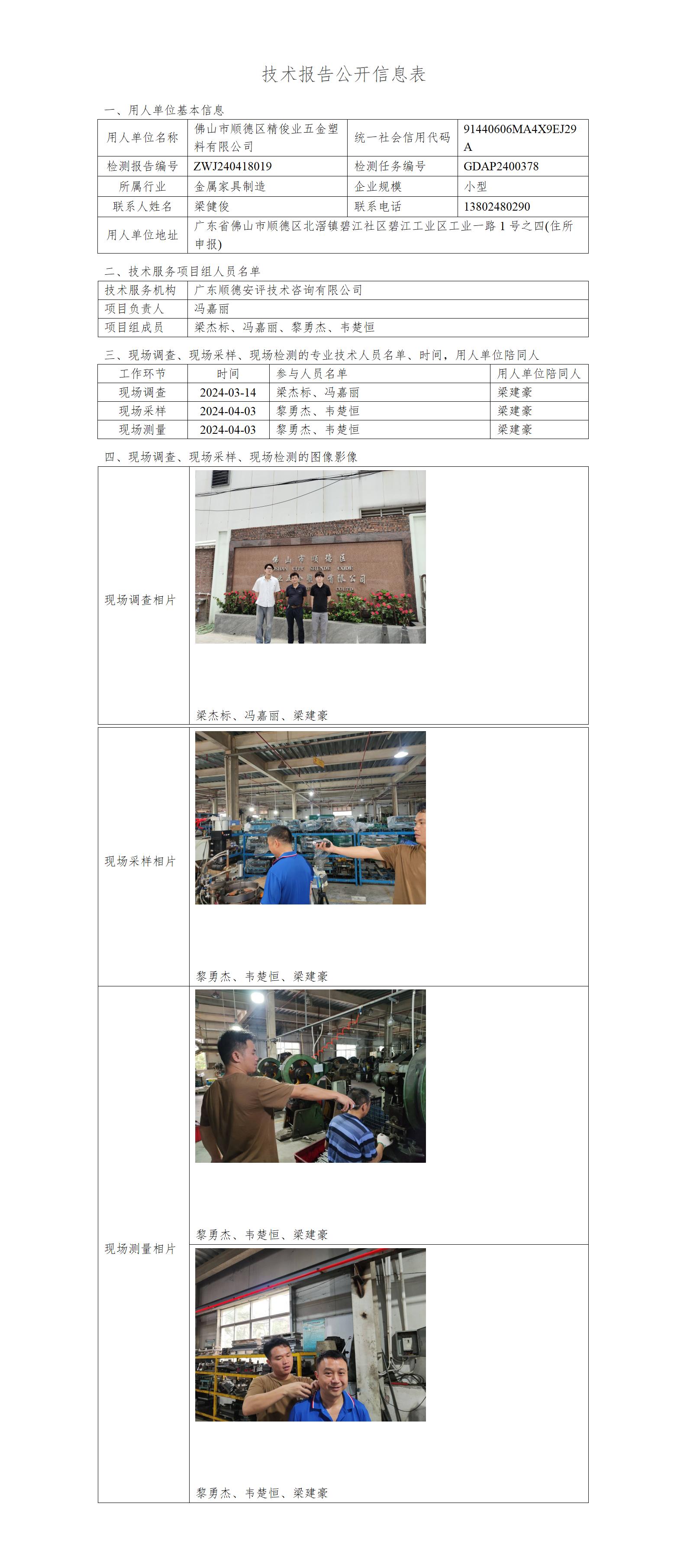 佛山市顺德区精俊业五金塑料有限公司-2024-技术报告公开信息表_01.jpg