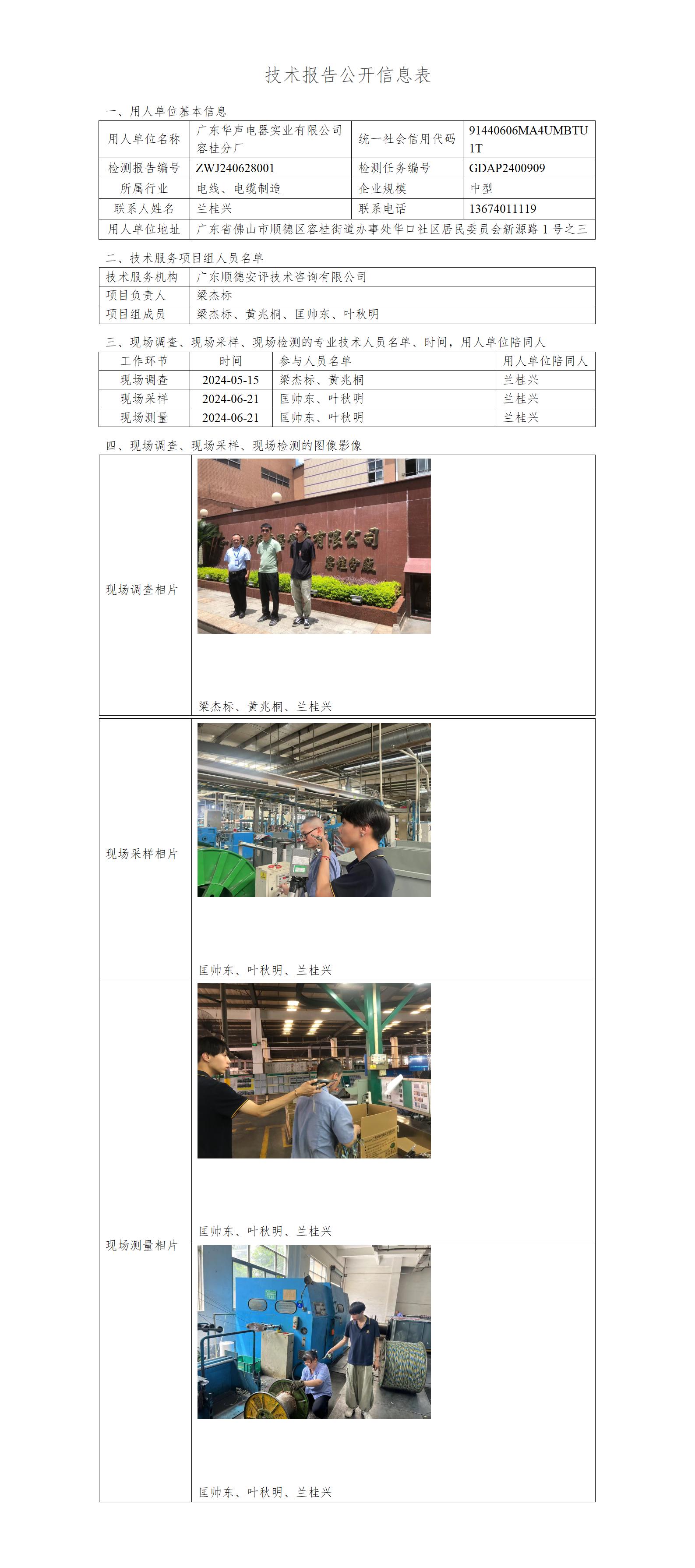 广东华声电器实业有限公司容桂分厂-2024-技术报告公开信息表_01.jpg