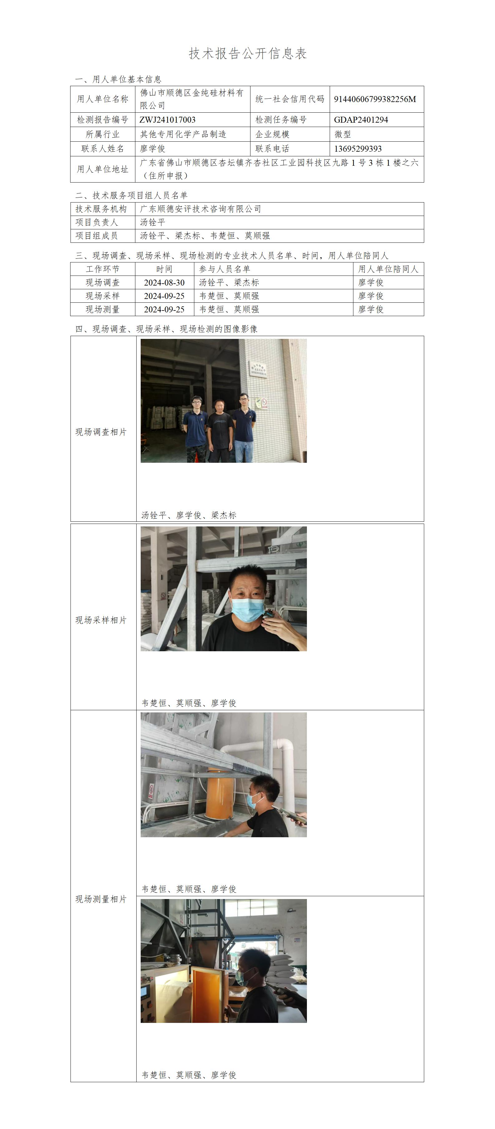 佛山市顺德区金纯硅材料有限公司-2024-技术报告公开信息表_01.jpg