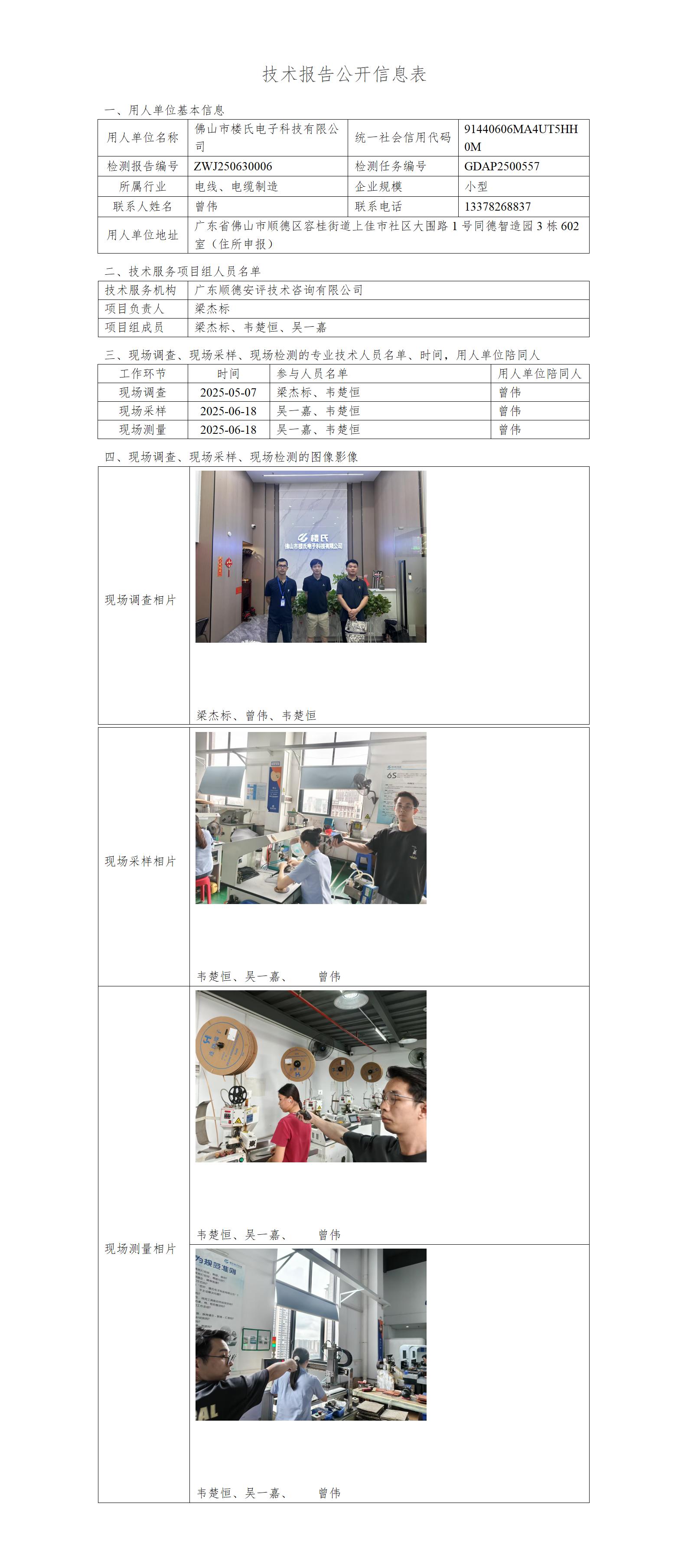 佛山市楼氏电子科技有限公司-2025-技术报告公开信息表_01.jpg